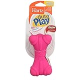 Hartz DuraPlay Dog Toy Bone, Medium, Assorted Colors, Bacon Scented (2 Pack) (Bundle)
