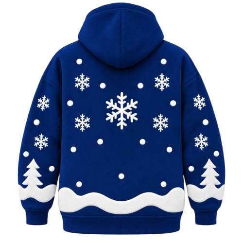 Christmas Pet Carrier Hoodie for Women Winter Snowman Hoodies with Pocket - image 6