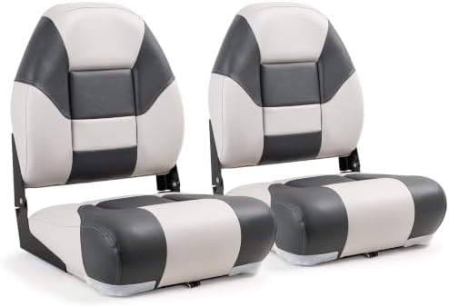 NORTHCAPTAIN Deluxe A Pair of Marine High Back Folding Boat Chair...