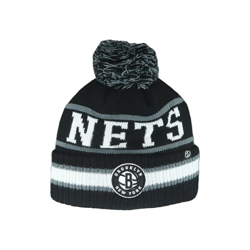 Brooklyn Nets NBA Officially Licensed Beanie Pom Freestyle Team Color