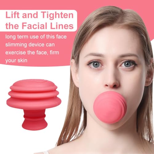 SexxLady Silikon Schlanker,Silikon-Gesichtslifting Lippenübungsgerät, Silikon Facelifting Lippentrainer Mundmuskelstraffer straffendes Werkzeug für Facelift Lächeln Trainer