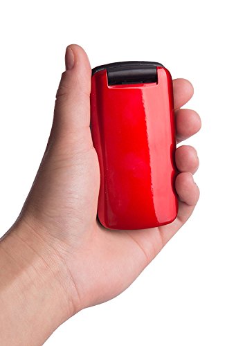 TTfone Star Enkel Hopfällbar Telefon med Stora Knappar (Röd)