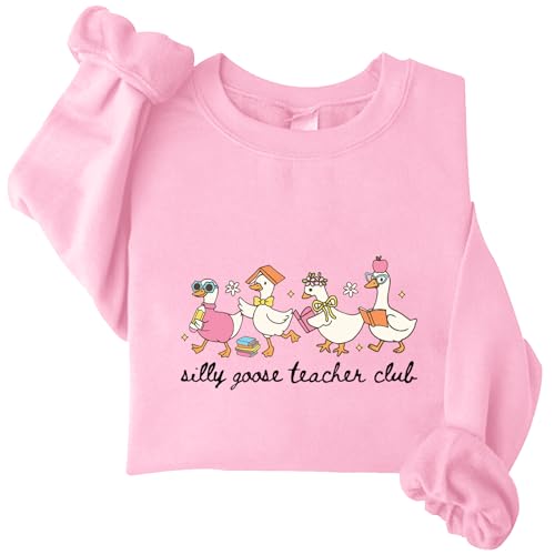 Silly Gooses Teacher Club Sweatshirt Funny Teacher Sweatshirt