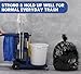 KURPACK Large Black Trash Bags 55-60 Gallon -100 Count Heavy Duty Garbage Bags, 1.5 Mil, Unscented Strong Trash Can Liners For Restaurants, Contractor, Householders or Industrial Warehouses
