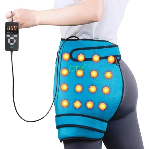 UTK Hip Heating Pad for Sciatica Pain Relief, Far Infrared Heating Pads with 16 Natural Jades & Smart Controller, Lower Back/Thigh/Buttock/Abdomen Electric Heat Pad for Women Cover