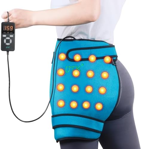 UTK Hip Heating Pad for Sciatica Pain Relief, Far Infrared Heating Pads with 16 Natural Jades & Smart Controller, Lower Back/Thigh/Buttock/Abdomen Electric Heat Pad for Women, FSA-HSA Eligible