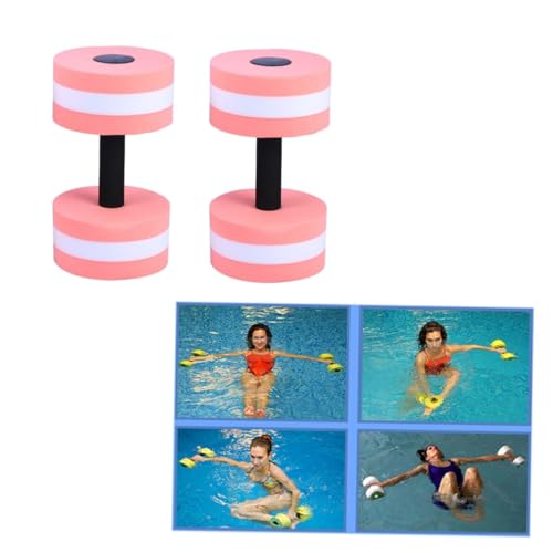 2 pesas acuáticas rosadas de EVA para ejercicio en agua miniatura 5