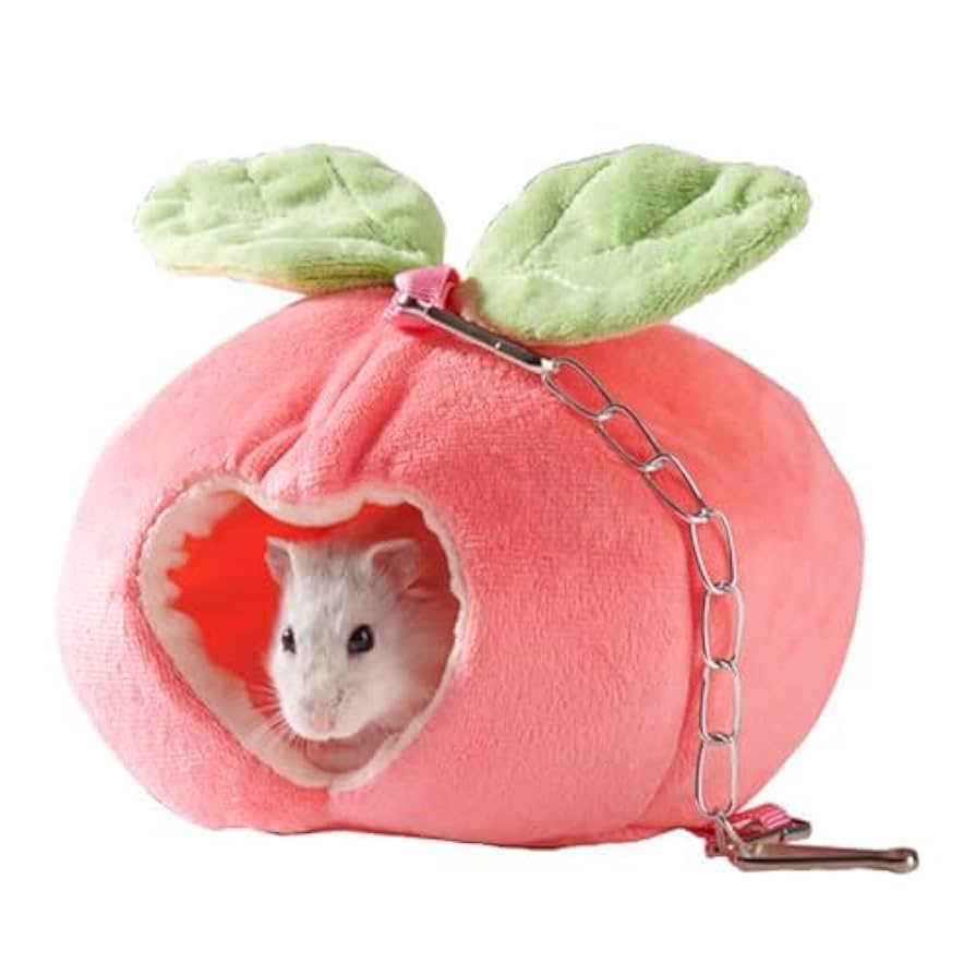 ハムスター寝袋 Amazon | 小動物 ハムスター ハウス 桃 冬用 ハンモック柔らかい