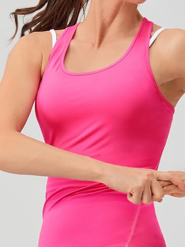 TAISIM Women's Racerback Athletic Workout Running Yoga Tank Tops4