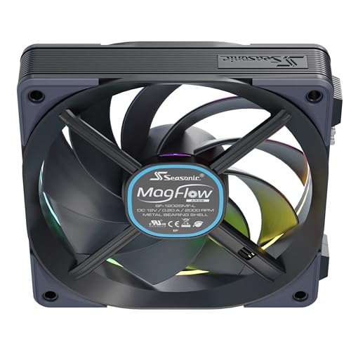 Ventilador MAGFLOW ARGB de 1 kit para refrigeración de caja de PC 4