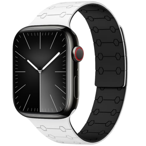 Image of Velour Silicone Watch Strap Compatible with Apple Watch 41mm, 40mm & 38mm, for iWatch Series SE, SE2,10 9, 8, 7, 6, 5, 4, 3 -Sport Loop for Men & Women(Watch Not Included)