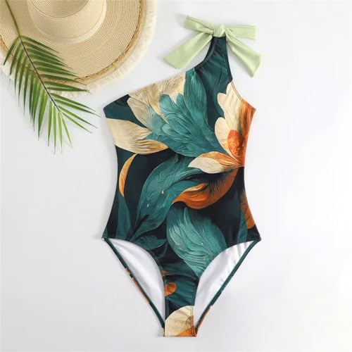 Maillot de Bain Menstruel Grande Taille Tankini Fluide avec Short Imprimé - 5