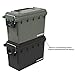 Sheffield 12726 Field Box, Plastic Ammo Can for Pistol, Rifle, and Shotgun Ammo, Water Resistant Ammo Box, Ammo Storage Box w/ 3 Locking Options, Olive Drab Green Ammo Cans, Made in the U.S.A.