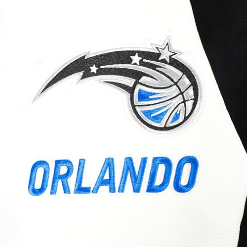 Pro Standard MENS NBA ORLANDO MAGIC CLASSIC VARSITY VARSITY JACKET BLACK/WHITE 2XL - Image 7