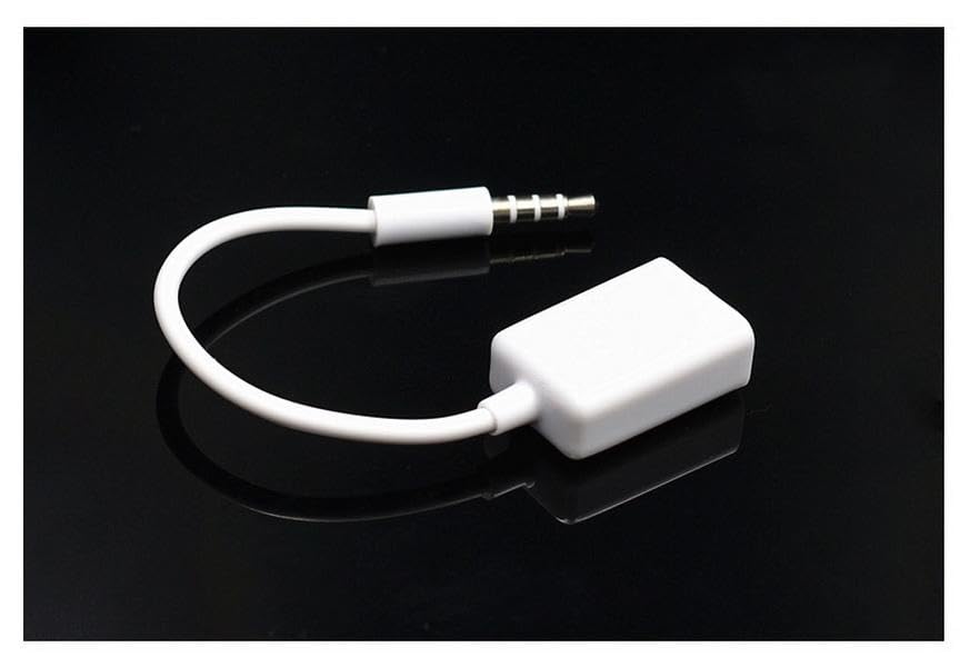 500pcs 3.5mm Male AUX for Audio Plug Jack to USB 2.0 Female Converter Cable Cord Fr Car MP3