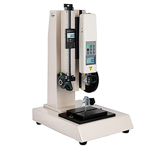 Mxmoonfree Digital Force Gauge 500N Push Pull Gauge with Force Gauge Stand Force Test Stand Lever-Operated 180mm Stroke and HJJ-001 Clamp x2 (HLD Test Stand+HP-500N)