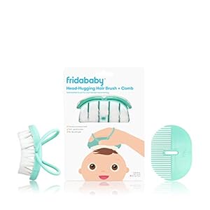 FridaBaby Infant Head-Hugging Hairbrush + Styling Comb Set, from The Makers of NoseFrida