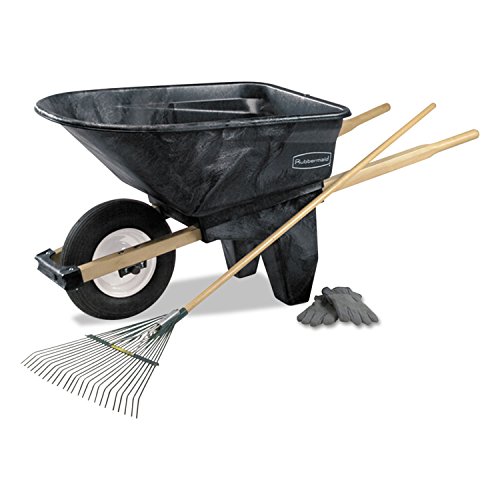 Rubbermaid Commercial Contractor's Wheelbarrow RCP 5658-61 BLA