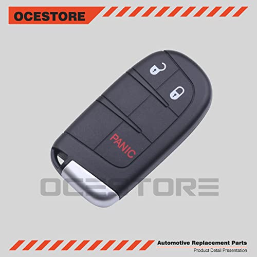 OCESTORE 3 Button Car Key Fob Keyless Entry Remote Replacement for 2017-2020 Compass Replace M3N-40821302 68250335AB by OCESTORE - Image 4
