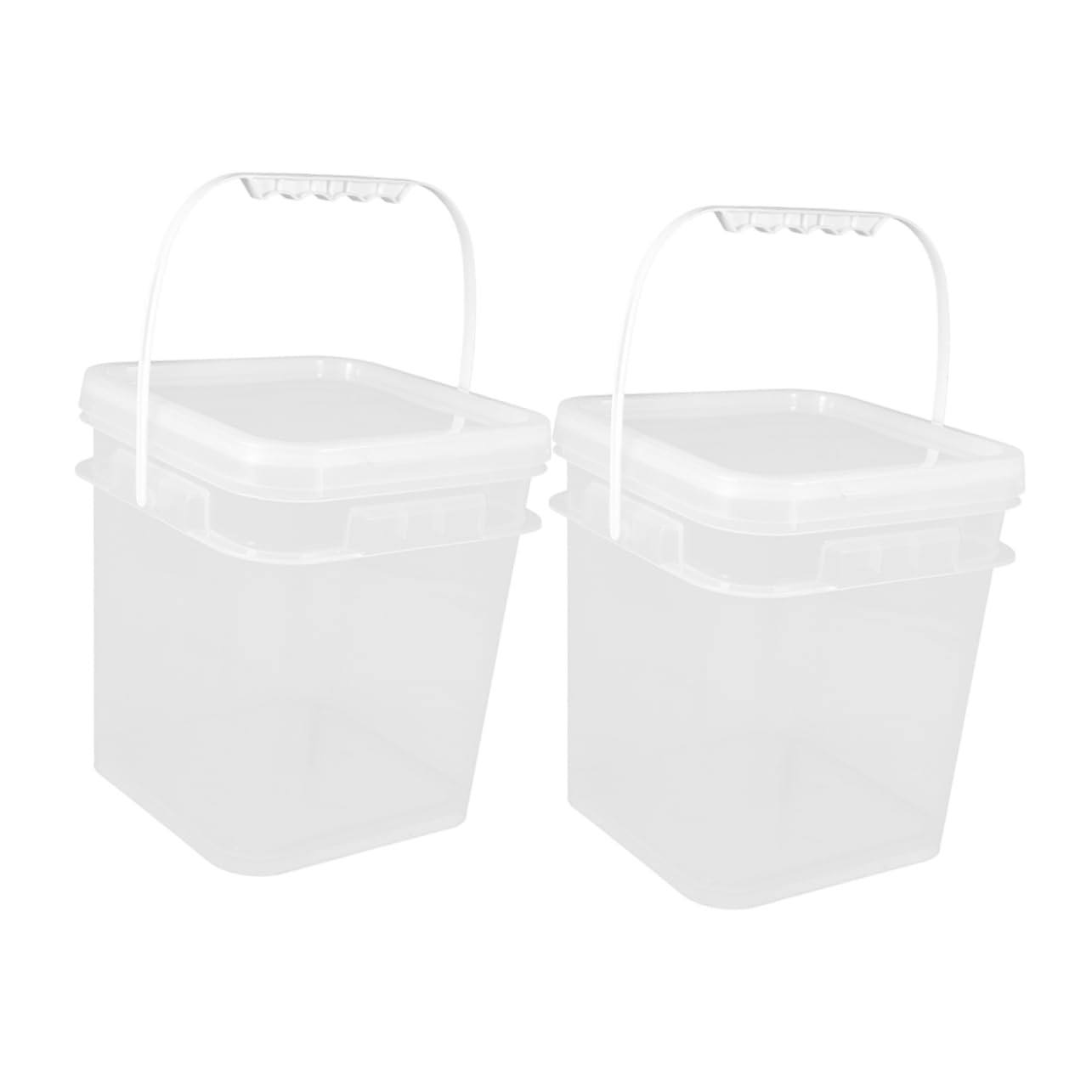 ABOOFAN 4 Piezas Bote de Pintura Balde de plástico para Pintar. Barril de plástico para Pintar. Cubo químico con Tapa Cubo de Pintura balde pequeño con asa contenedores de Pintura AbS
