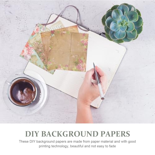 Papel Retro para Álbumes de Recortes e Ideas de Diarios Creativos 6