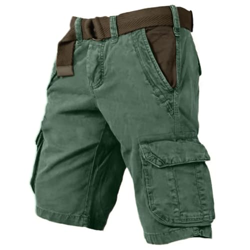 Short cargo baggy homme en coton stretch CLOAKA style décontracté multi-poches