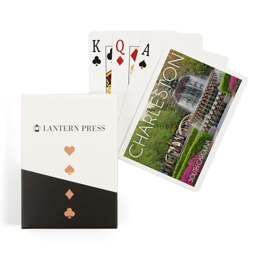 Lantern Press Charleston, South Carolina, 52 Naipes Póker