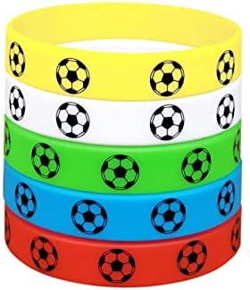 Braccialetti Silicone, Bracciali in Silicone per Bambini, Calcio Braccialetti, Bracciale Uomo Silicone Sport, Bracciali in Silicone Colorati, Braccialetto in Gomma per Festa Calcio Eventi, 5 Pezzi Braccialetti Silicone, Bracciali in Silicone per Bambini, Calcio Braccialetti, Bracciale Uomo Silicone Sport, Bracciali in Silicone Colorati, Braccialetto in Gomma per Festa Calcio Eventi, 5 Pezzi