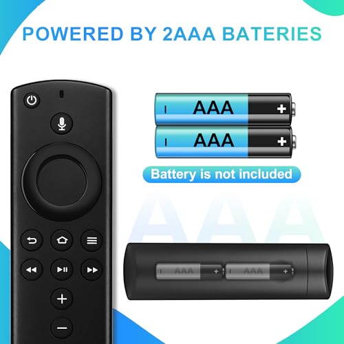 Image of TV Remote Control Compatible with Smart Fire Smart TV Stick Lite - Replacement Firestick for Stick 4K /Stick(2nd Gen) /Cube with Voice Control, Not for Hisense /TCL Smart TV