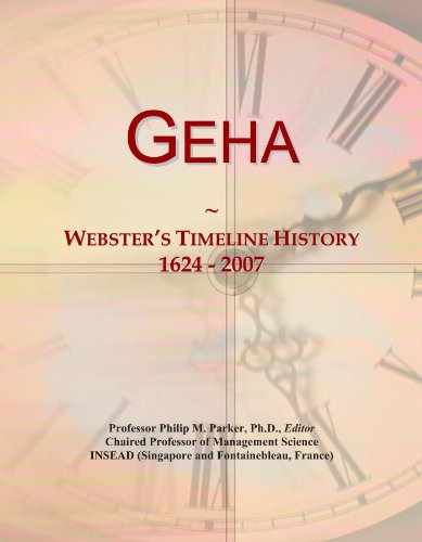 Geha: Webster's Timeline History, 1624 - 2007