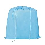 2 Pieces Non-woven Dust Bags for Handbags Breathable Drawstring Pouch (Blue)