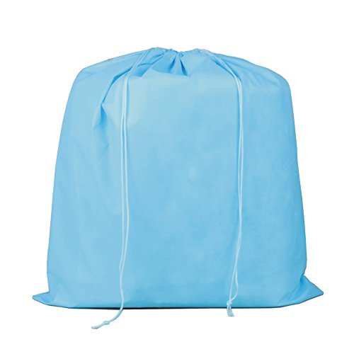 2 Pieces Non-woven Dust Bags for Handbags Breathable Drawstring Pouch (Blue)