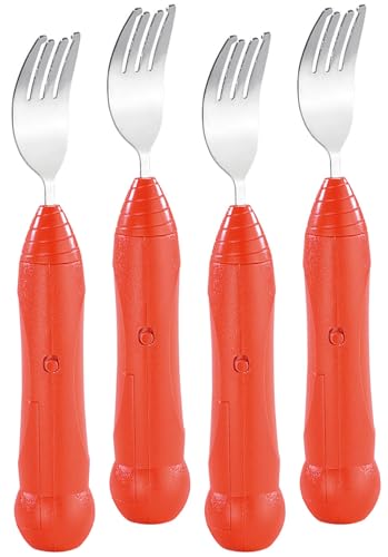 infactory Gabeln: 4er-Set automatische Spaghettigabeln mit genialer Aufroll-Technik (Automatische Spaghettigabel, Dreh-Spaghetti Gabel, Automat)
