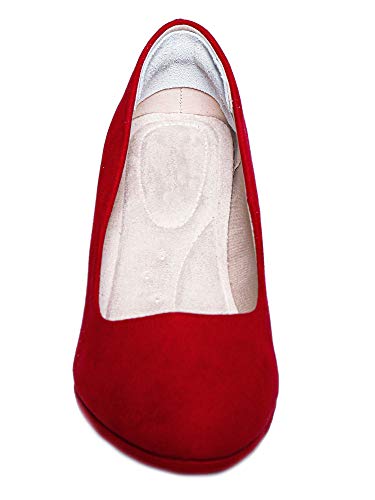 Image of pedag Stop, German Engineered and Made, Vegetable Tanned Soft Suede Leather Heel Grips Pads, Prevents Blisters, Helps Shoes Fit Perfectly, 1 Pair