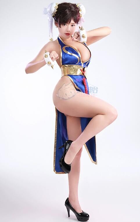 Amazon.co.jp: コスプレ衣装 春麗 チュンリー コスプレ衣装 : ホビー