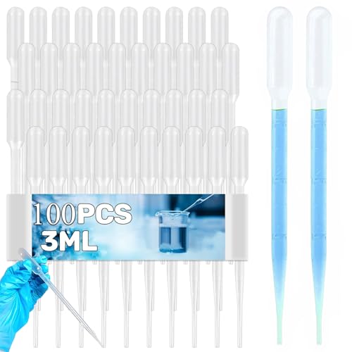 50 Pipette Lunghe Monouso Con Contagocce &ndash; Per Aerografo, Tessuti, Hobby &ndash; Green Stuff World