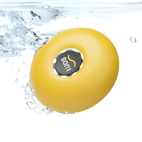 SONR Music Waterproof MP3 Player for Swimming, Bone Conduction Underwater Headphones for Pool, Open Water & Triathlon Training, Wireless, Clear Sound, Open-Ear Player with Bluetooth (Sunny)