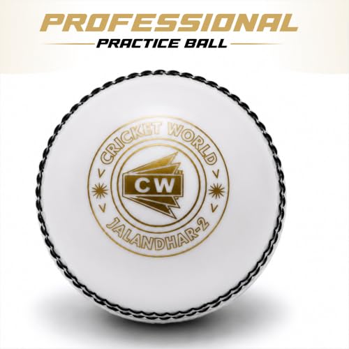 Image of CW Spin White Cricket Ball Water Proof |Practice Training Light Weight 115 Grams |Pack of 4