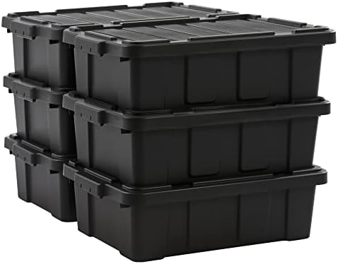 Iris Ohyama 6 Cajas de Organización de Alta Resistencia, 25L, Roj...