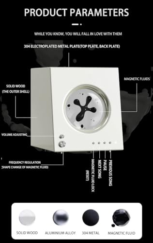 Enceinte Bluetooth avec Effet Visuel Fluide Magnétique Cadeau Divertissement Créatif