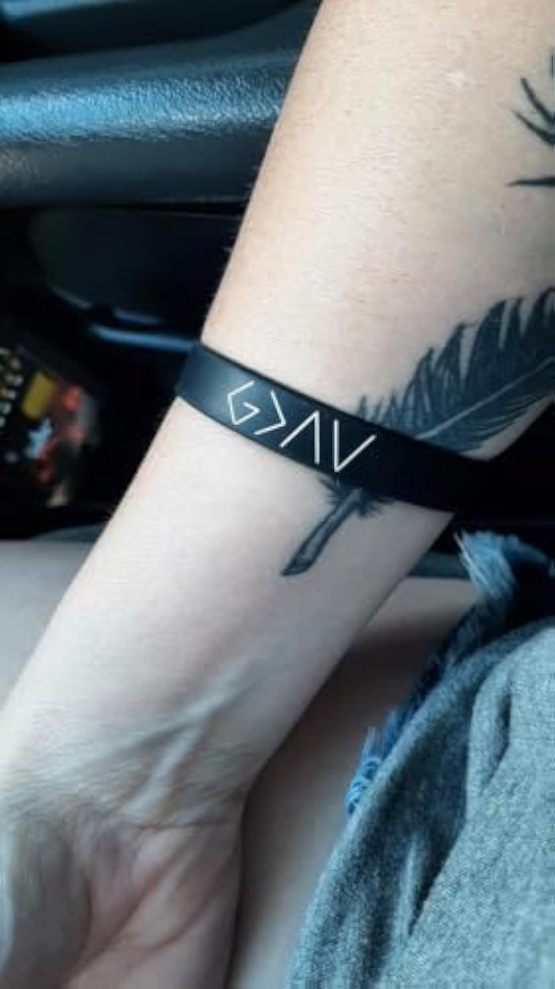 God is Greater than the Highs and Lows Christian Wristband