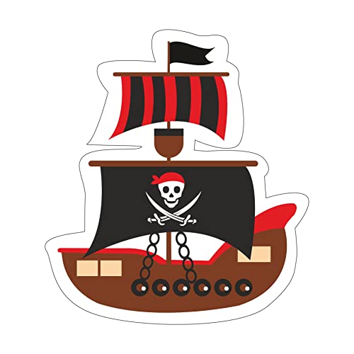 Image of Pretty Ur Party Pirate Theme Paper Cutouts for Birthday Parties, Party Supplies Decor, Decoration Cut-Outs (10 Pcs)