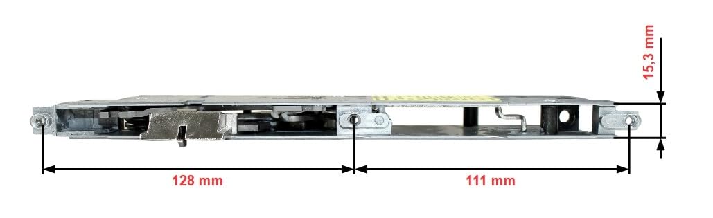 BKS Secury Automatic Reparatur Schlosskasten Hauptschloss 6-34328-40-0-1 oder 6-38613 mit Panikfunktion E, Dornmaß: 40mm (37mm) / Entfernung: 92mm (DIN LINKS)