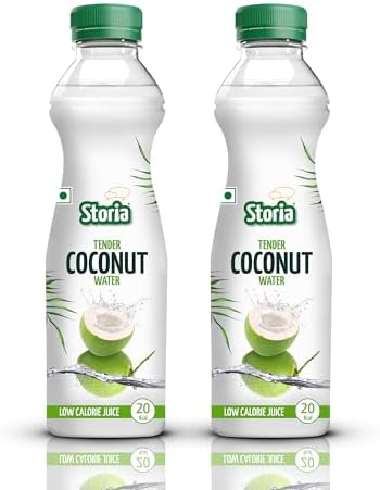 Storia 100% Tender Coconut Water- No Added Sugar - 1000 ml PET Bottle (Pack of 2)