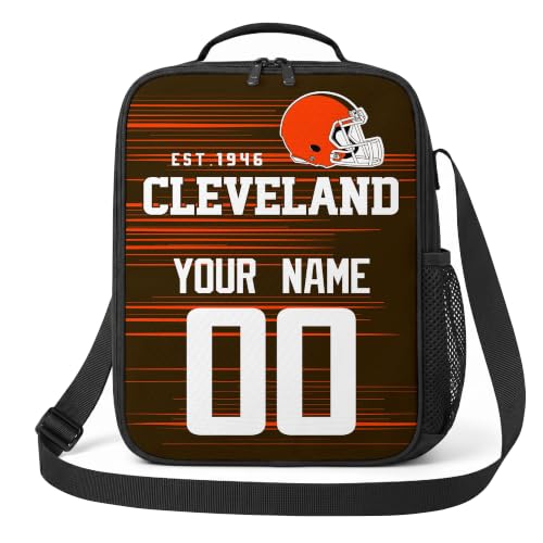 Image of Cleveland Lunch Bag Custom Name and Number Personalized Gifts