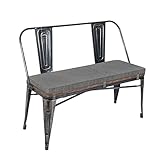 baibu 40 Inch Metal Bench Cushion with Ties, Non-Slip Rectangle Bench Seat Cushion Kitchen Bench Cus