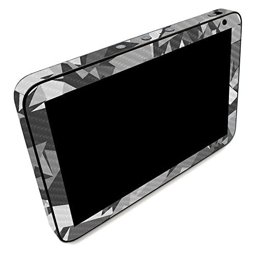 Image of MightySkins Carbon Fiber Skin Compatible with Amazon Echo Show 8 (Gen 2) - Mono Camo | Protective, Durable Textured Carbon Fiber Finish | Easy to Apply | Made in The USA