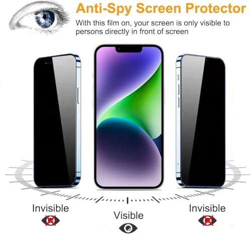 Image of Premium Privacy Tempered Glass - Full Glue Edge-to-Edge Screen Guard with Anti-Spy Technology (Compatible with iPhone 15 Pro Max)