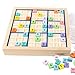 LUOZZY Wooden Sudoku Game Sudoku Puzzle Game with Drawer Colorful Math Brain Teaser Desktop Toys for Train Logical Thinking