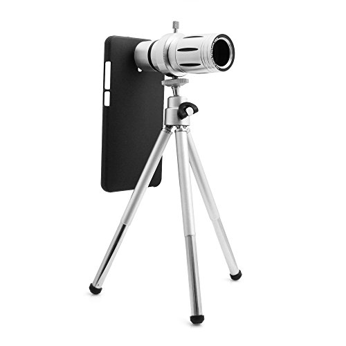 System-S Teleskop Teleobjektiv 12x Zoom Linse mit Hartschale Case Hülle und Mini Tripod Stativ Halterung für XiaoMi Mi 4
